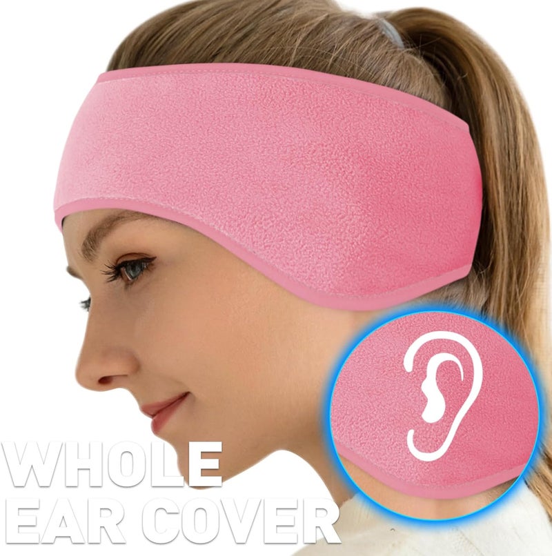 JOEYOUNG Fleece Ear Warmers for Men Women Kids - Winter Headband Ear Muffs Ear Covers for Cold Weather Running Cycling Ski - Image 3